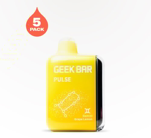 GEEK BAR Pulse 15000 Grape Lemon 5% 5 count