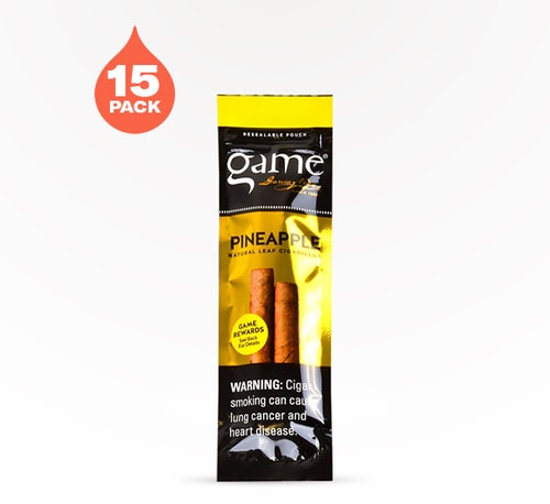 Game Cigarillo Pineapple 15 pack 2 count