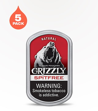 Grizzly Snus Natural 5 pack 0.53 oz