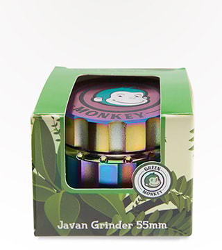 Green Monkey 2.5 inch 4 piece Javan Grinder (Rainbow) Single
