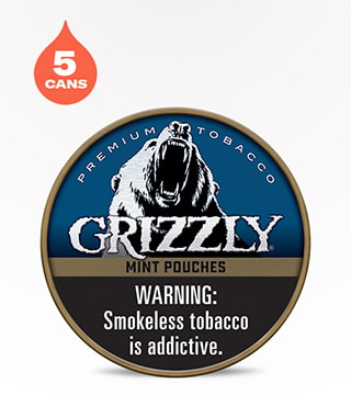 Grizzly Pouches Mint 5 pack 0.84 oz