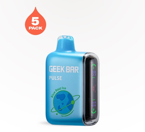 GEEK BAR Pulse 15000 Zero Nicotine Blue Razz Ice 0% 5 count