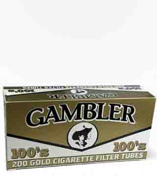 Gambler Gold 100 mm Cigarette Tubes 200 count