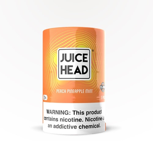 Juice Head Pouches Peach Pineapple Mint 12 mg 5 pack 20 pouches