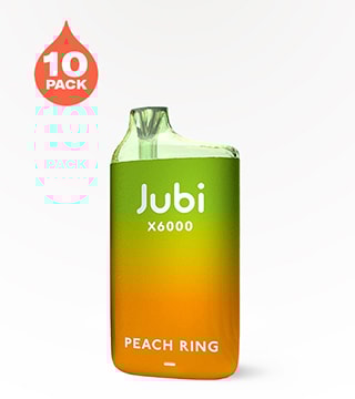 Jubi X6000 Peach Ring 5% 10 count