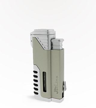 JetLine Lighter Gotham Quad Torch with Punch (Silver) Single