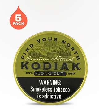 Kodiak Long Cut Natural 5 pack 1.2 oz