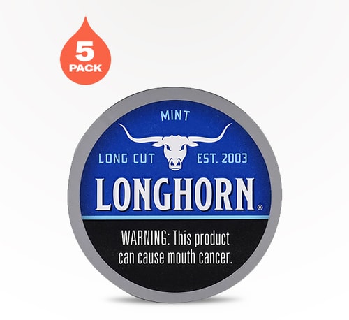 Longhorn Long Cut Mint 5 pack 1.2 oz