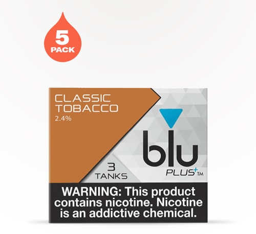 My Blu Plus Classic Tobacco 2.4% 5 pack 3 count
