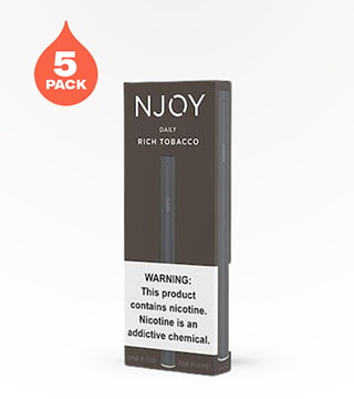 NJOY Daily Rich Tobacco 4.5% 5 count