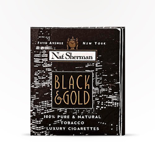 Nat Sherman Black and Gold Carton