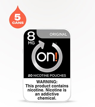 On! Original 8 mg 5 pack 20 pieces