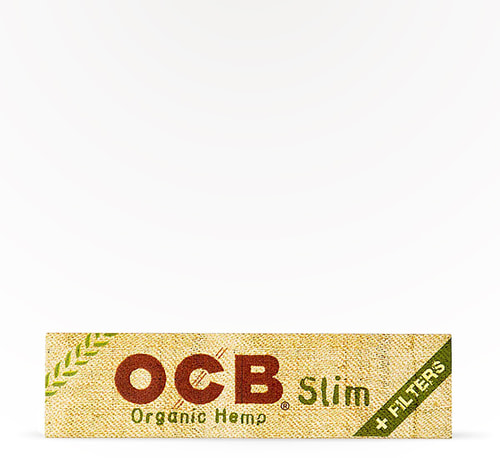 OCB Organic Hemp Slim Rolling Paper with Tips 32 count