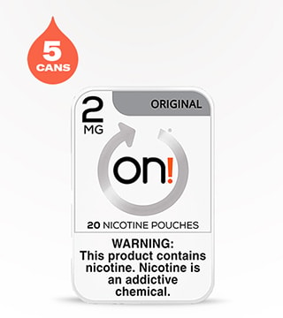 On! Original 2 mg 5 pack 20 pieces