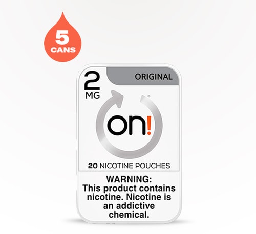 On! Original 2 mg 5 pack 20 pieces