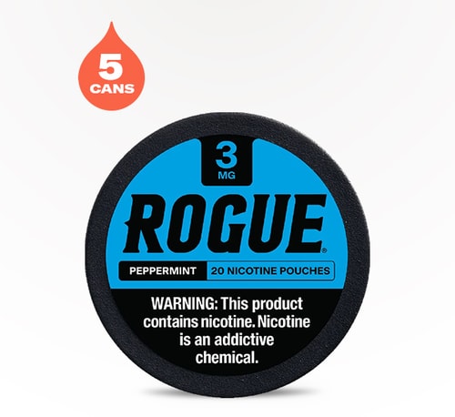 Rogue Nicotine Pouches Peppermint 3 mg 5 pack 20 pouches