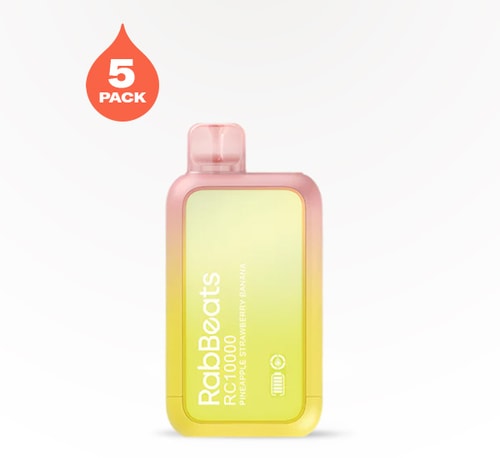 RabBeats RC10000 Pineapple Strawberry Banana 5% 5 count