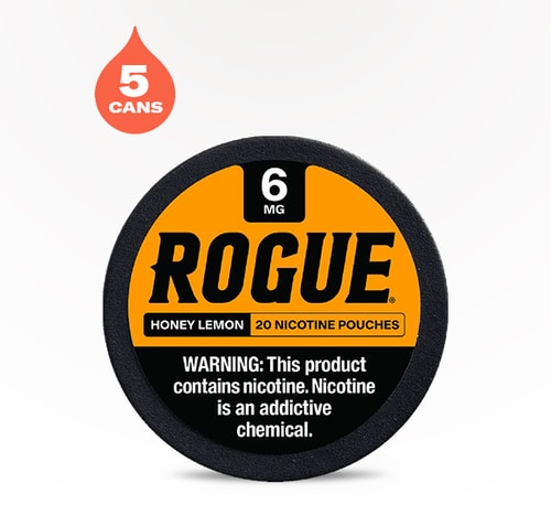 Rogue Nicotine Pouches Honey Lemon 6 mg 5 pack 20 pouches