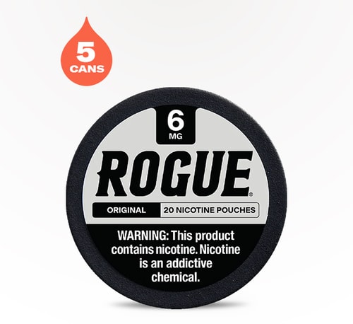 Rogue Nicotine Pouches Original 6 mg 5 pack 20 pouches