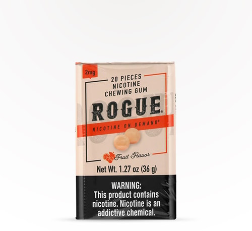 Rogue Nicotine Gum Fruit 2 mg 20 pouches