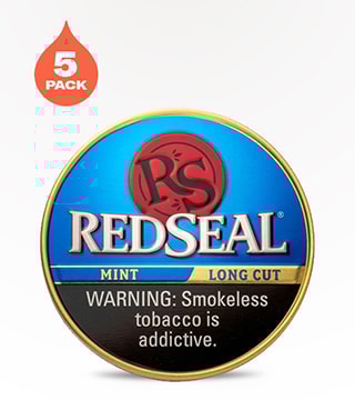 Red Seal Long Cut Mint 5 pack 1.5 oz