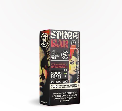 Spree Bar 6000 Kit Strawberry Apple Melon 5% 12 ml