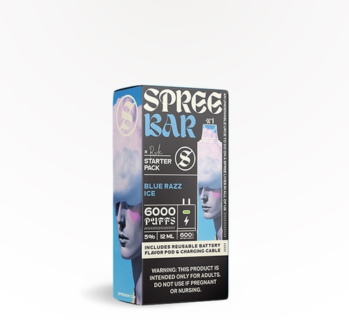 Spree Bar 6000 Kit Blue Razz Ice 5% 12 ml