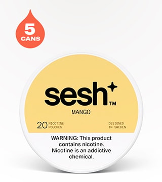 Sesh+ Mango 6 mg 5 pack 20 pouches