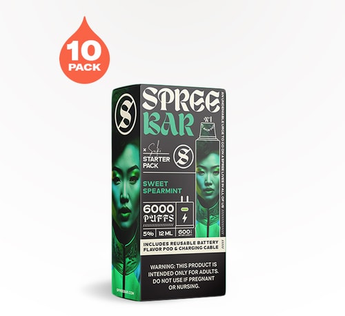 Spree Bar 6000 Kit Sweet Spearmint 5% 10 count