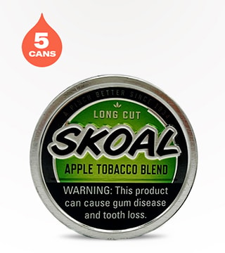 Skoal Long Cut Apple 5 pack 1.2 oz