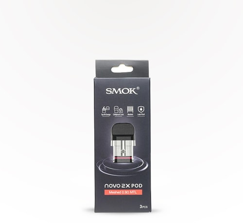 SMOK Novo 2X 0.9 Ohm Mesh MTL Replacement Pod 3 Pack