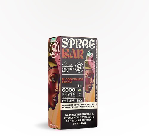 Spree Bar 6000 Kit Blood Orange Peach 5% 12 ml