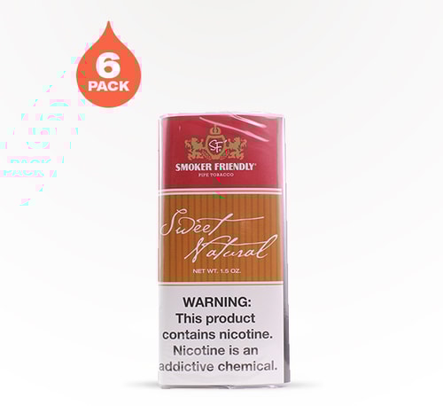 Smoker Friendly Pipe Tobacco Sweet Natural 6 pack 1.5 oz