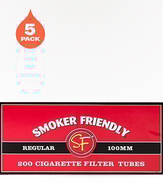 Smoker Friendly Tubes Regular 100's 5 pack 200 count