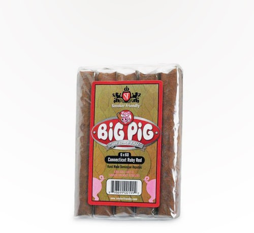 Smoker Friendly Big Pig 6 x 60 Connecticut Ruby Red 5 count