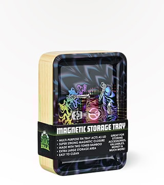 Smokezilla Metal Rolling Tray with Magnetic Storage Box Single