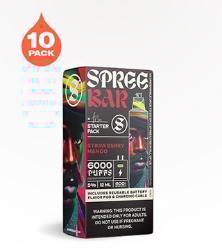 Spree Bar 6000 Kit Strawberry Mango 5% 10 count