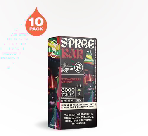 Spree Bar 6000 Kit Strawberry Mango 5% 10 count