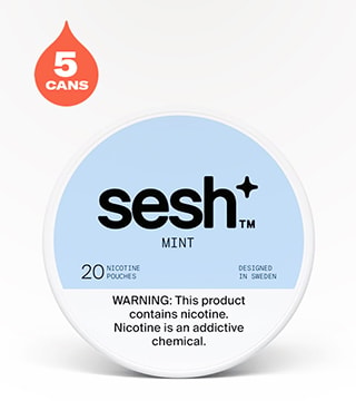 Sesh+ Mint 8 mg 5 pack 20 pouches