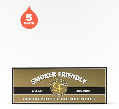 Smoker Friendly Tubes Gold 5 pack 200 count