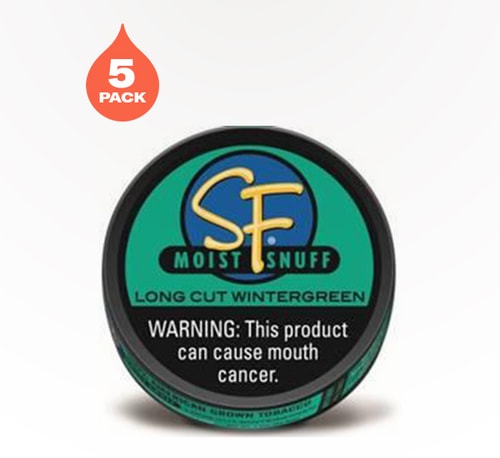 Smoker Friendly Long Cut Wintergreen 5 pack 1.2 oz