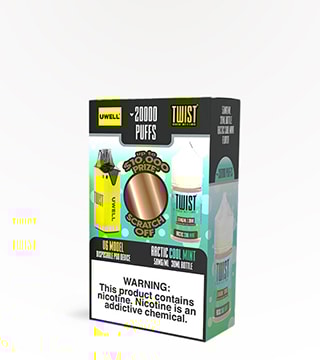 Uwell x Twist V6 2K Refillable Disposable + Arctic Cool Mint (30ml) Pack