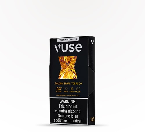 Vuse Alto Prismatic Golden Spark Tobacco Pods 5.0% 3 count
