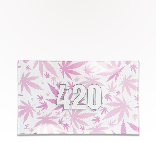 V Syndicate Glass Tray 420 Pink (Medium) Single