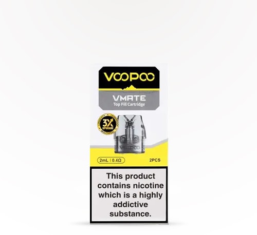 VooPoo VMate Top Fill 0.4 Ohm Replacement Cartridge 2 Pack