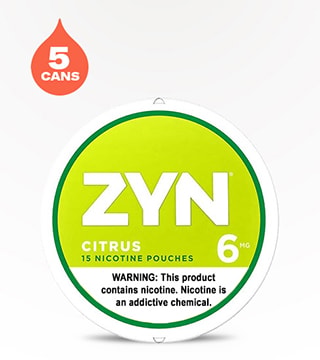 ZYN Citrus 6 mg 5 Pack 15 Pouches