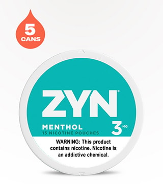 ZYN Menthol 6 mg 5 Pack 15 Pouches