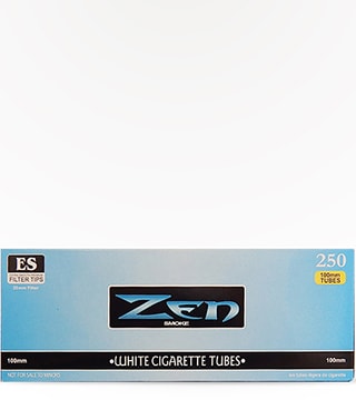 Zen White Cigarette Tubes 250 count