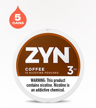 ZYN Coffee 3 mg 5 Pack 15 Pouches