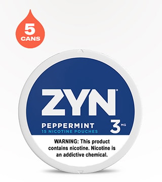ZYN Peppermint 3 mg 5 pack 15 pieces